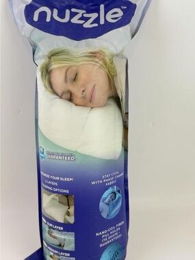 Nuzzle White Sleep Pillow — Cooling Comfort Pillow in White